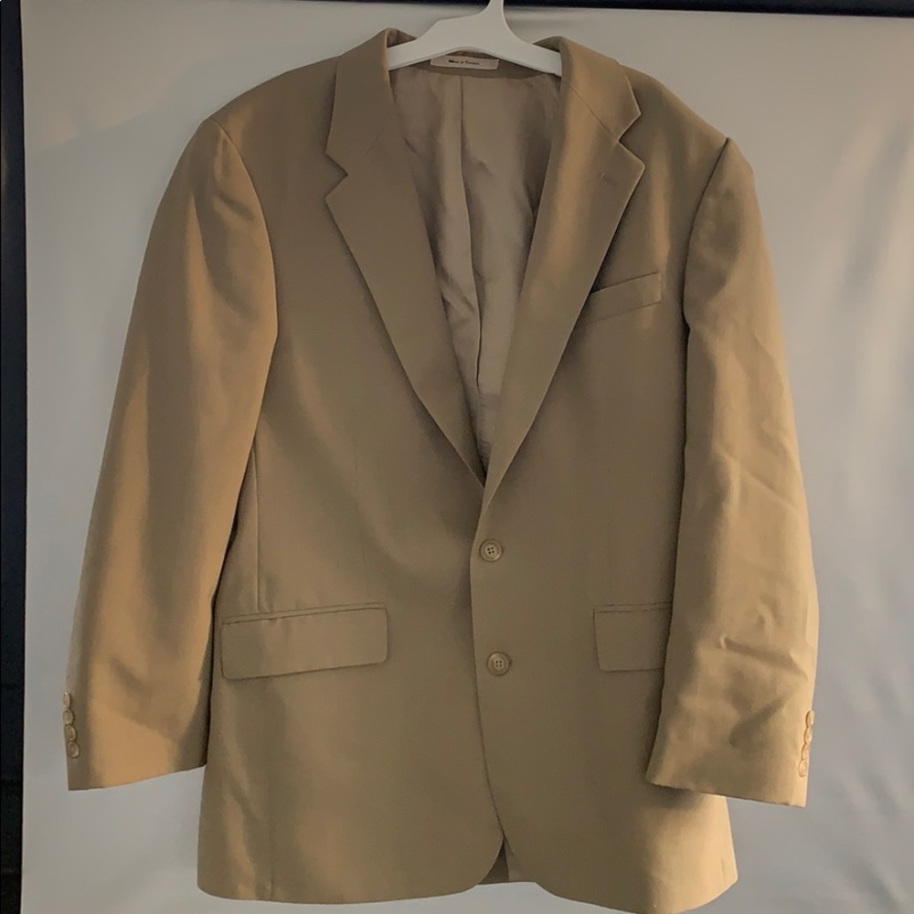 Vintage Chaps Ralph Lauren Brown Tan Dress Coat 42